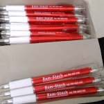 Długopisy plastikowe, czerwone